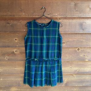 Vintage school girl style 90s plaid dress